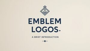 Emblem logos blend detail and simplicity for a timeless design.