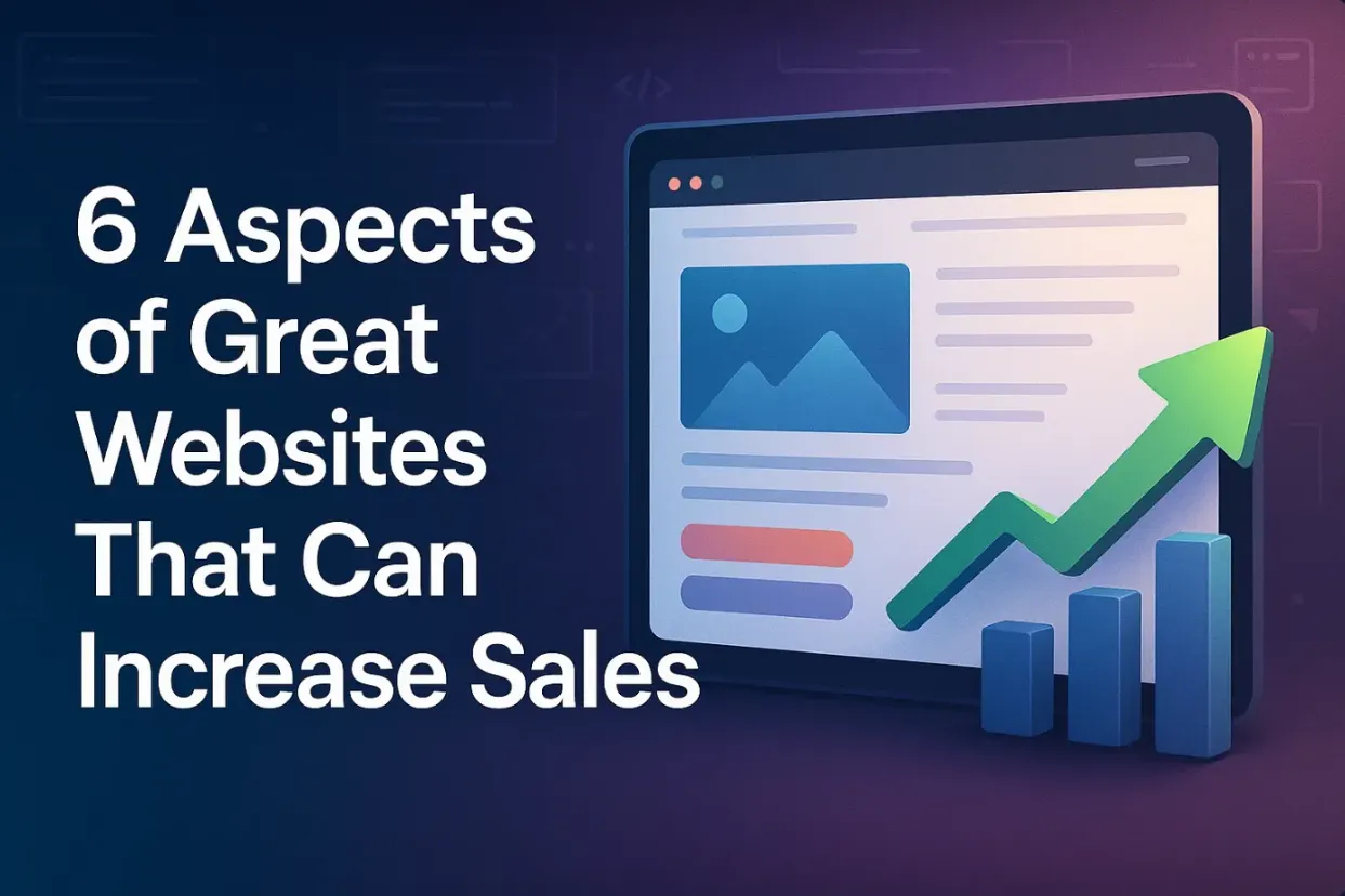 Great Websites Build Trust, Engage Visitors, and increase Sales.