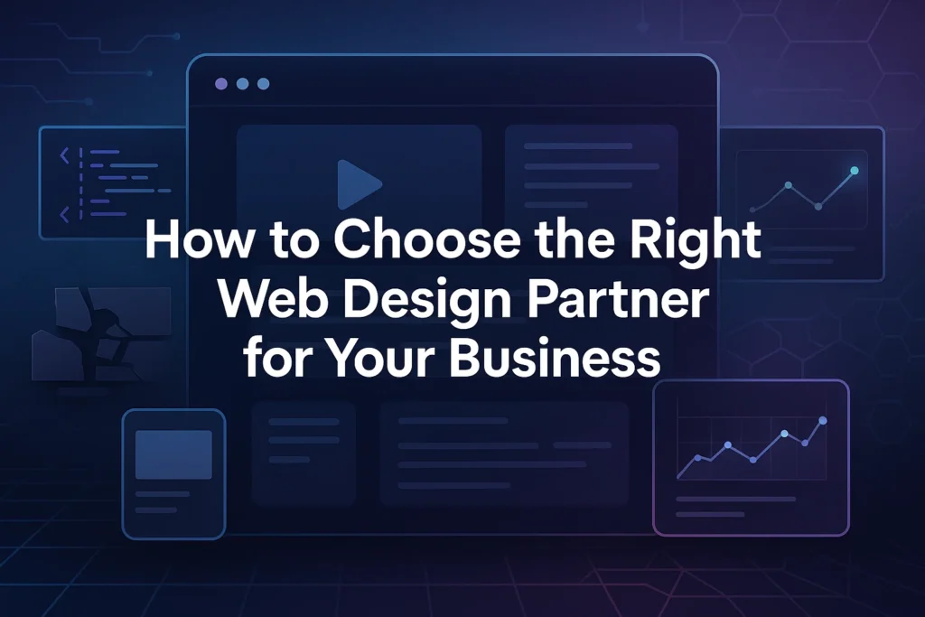 Tips to choose the right web design partner for your business.