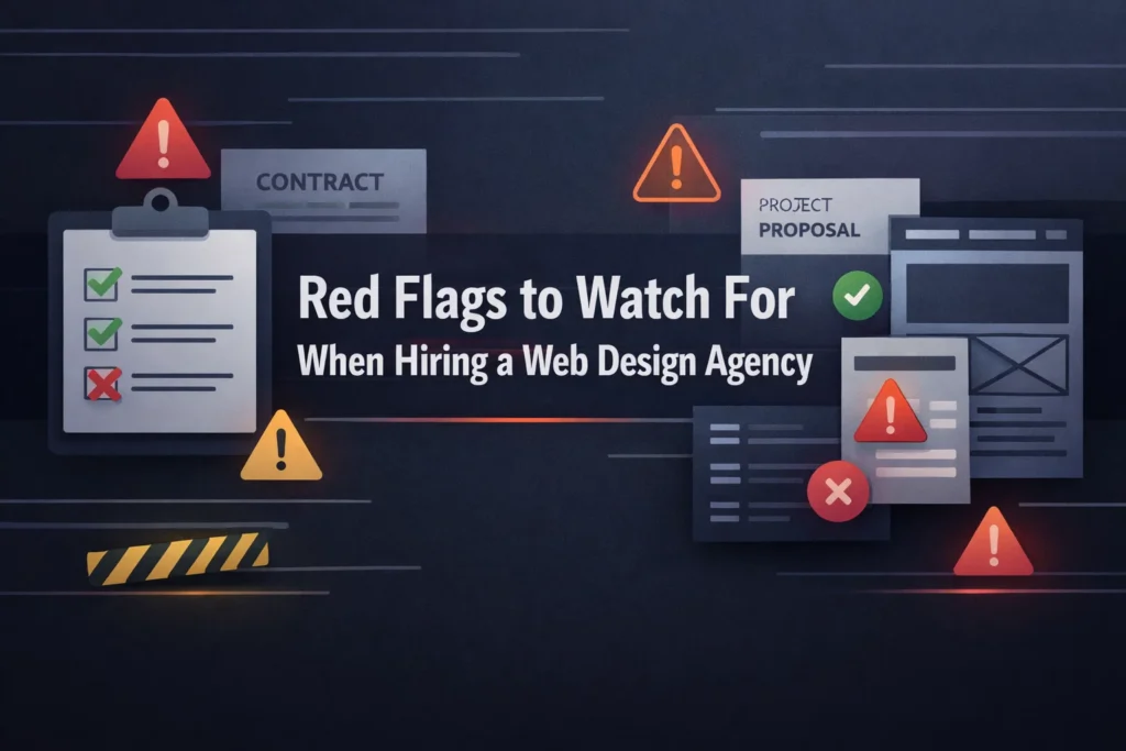Red flags smart founders watch for when hiring a web design agency.