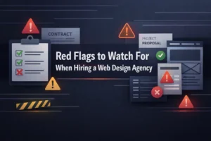 Red flags smart founders watch for when hiring a web design agency.