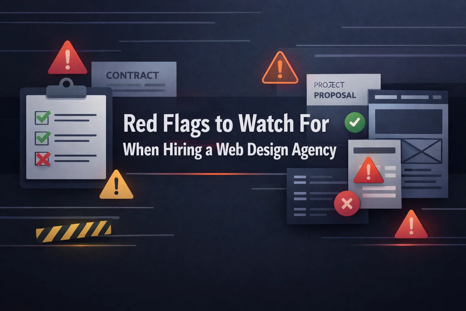 Red flags smart founders watch for when hiring a web design agency.