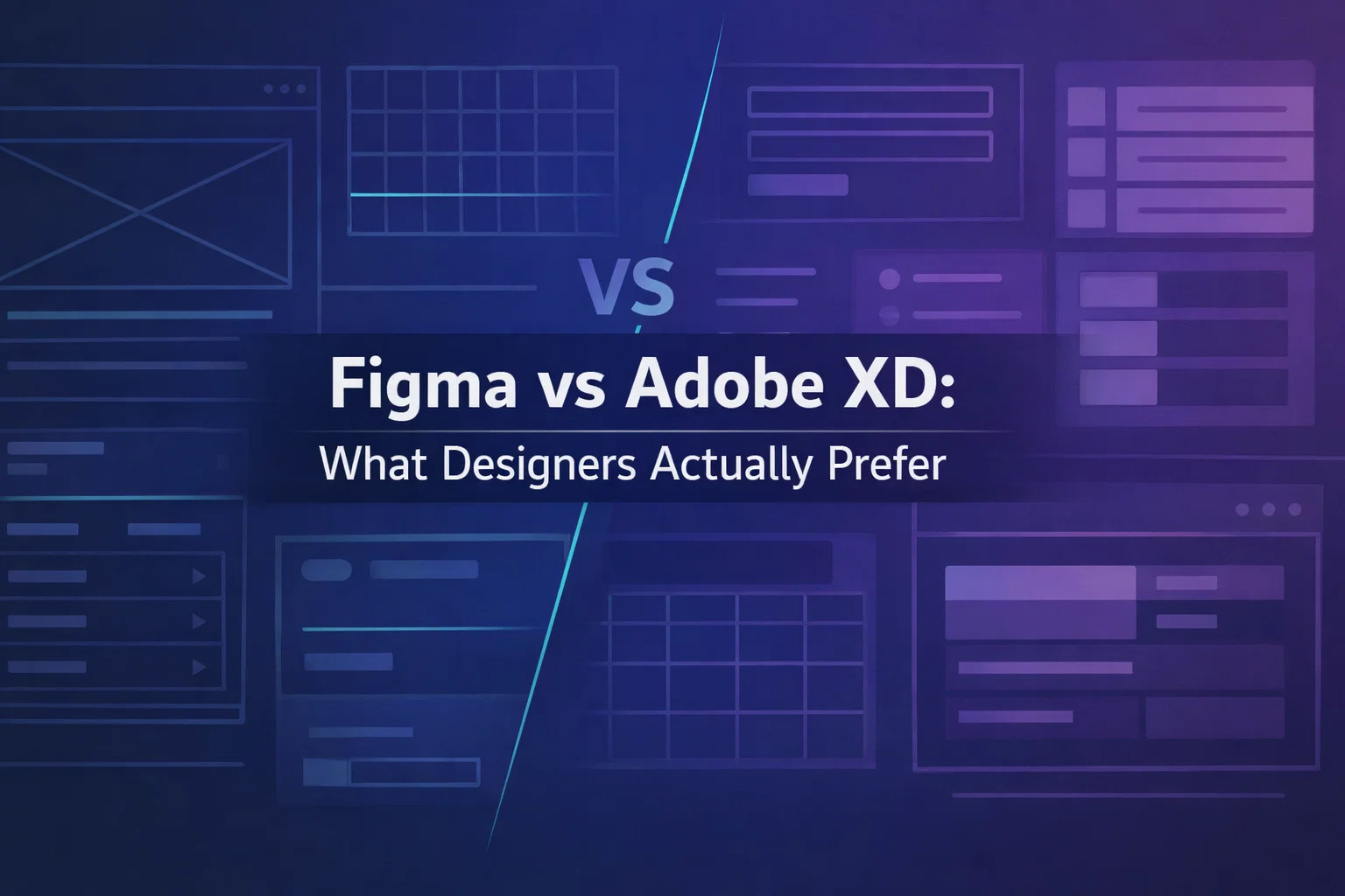 Figma vs Adobe XD: What designers actually prefer for modern workflows.