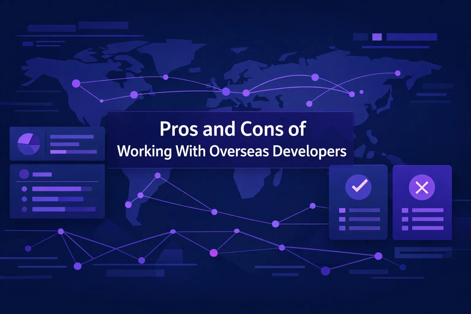 Understand the pros and cons of working with overseas developers.