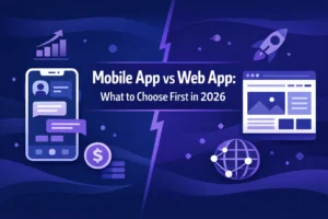 Mobile App Vs Web App: What to choose first in 2026 for your next project.