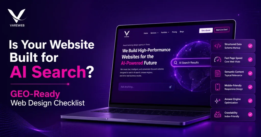 GEO-Ready Web Design Checklist
