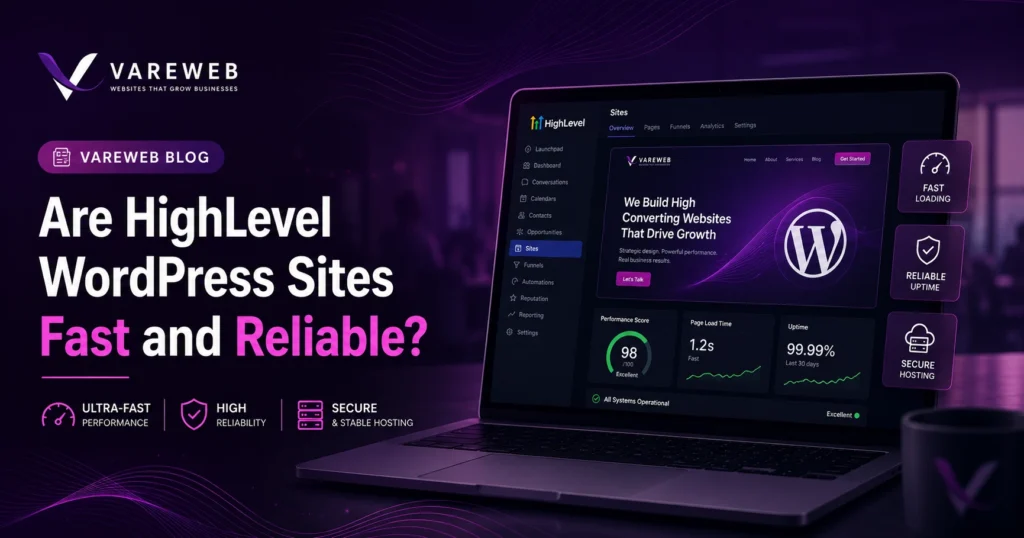 are highlevel wordpress sites fast and reliable