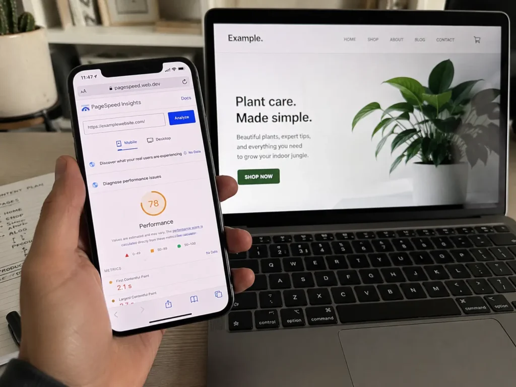 google page speed insights comparison